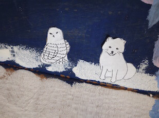 owl and arctic fox printable